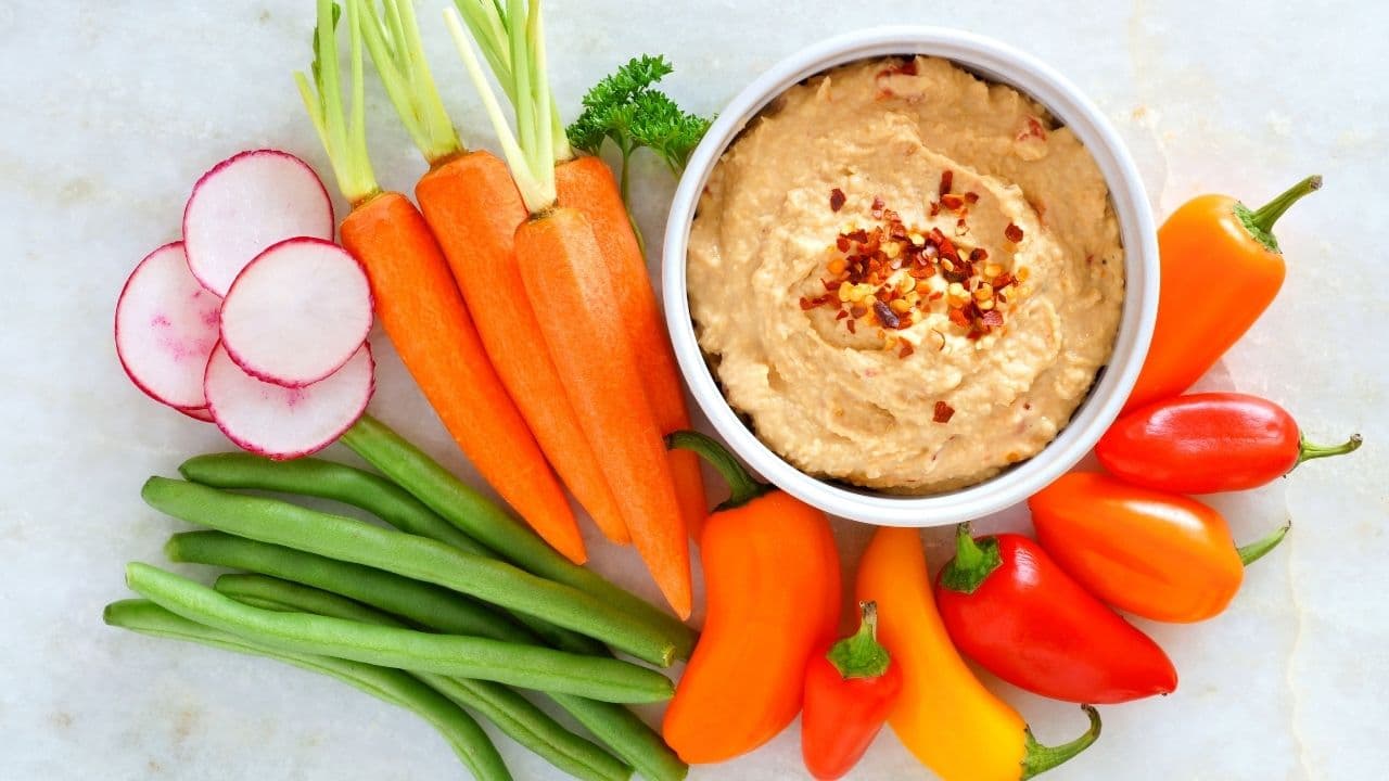Low Sodium Roasted Red Pepper Hummus Healthy Kidney Nutrition