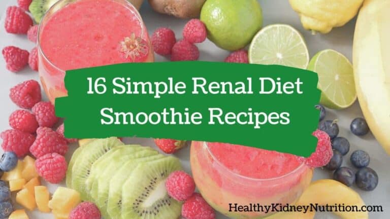 16 Simple Renal Diet Smoothie Recipes - Healthy Kidney Nutrition